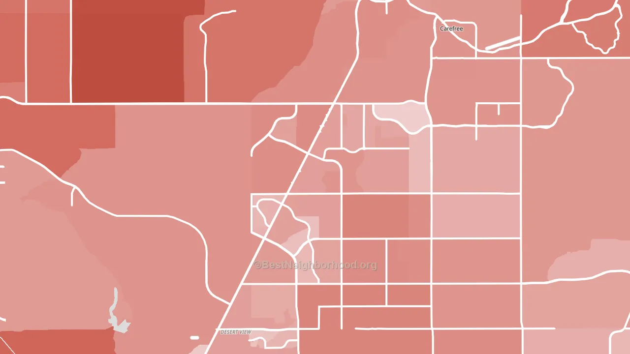 85331, AZ block-group political-lean map