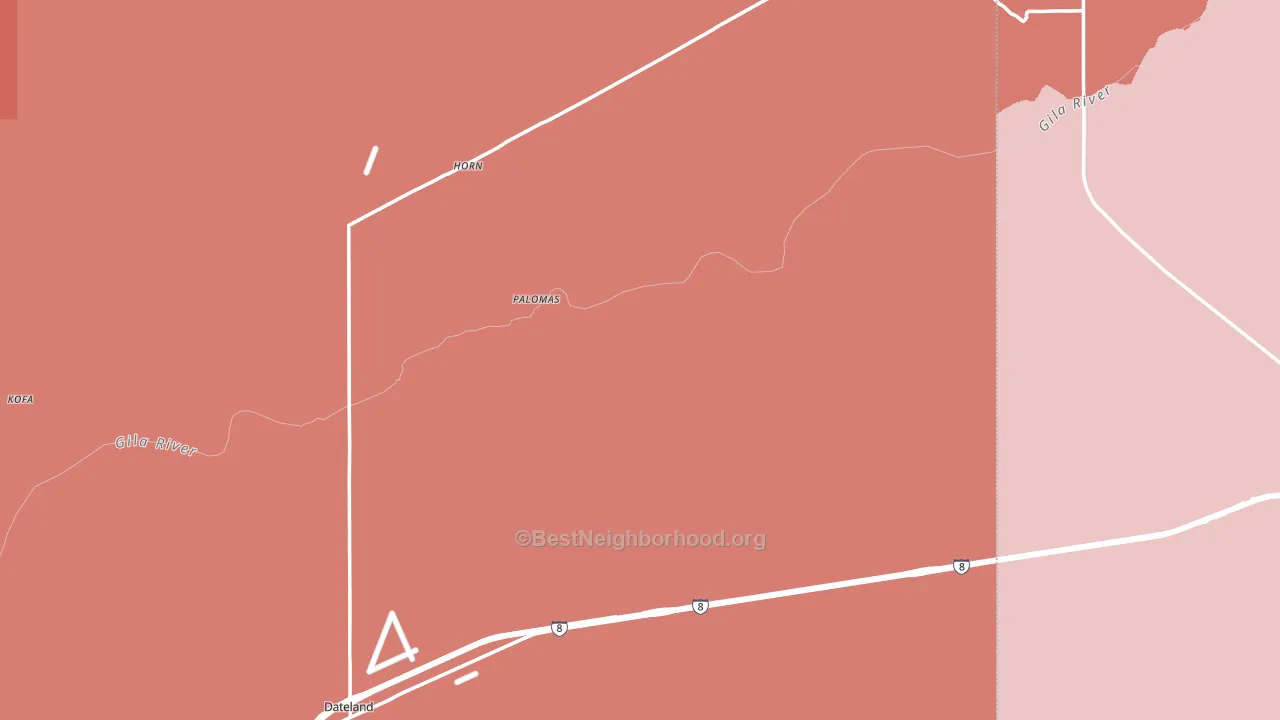 85333, AZ block-group political-lean map