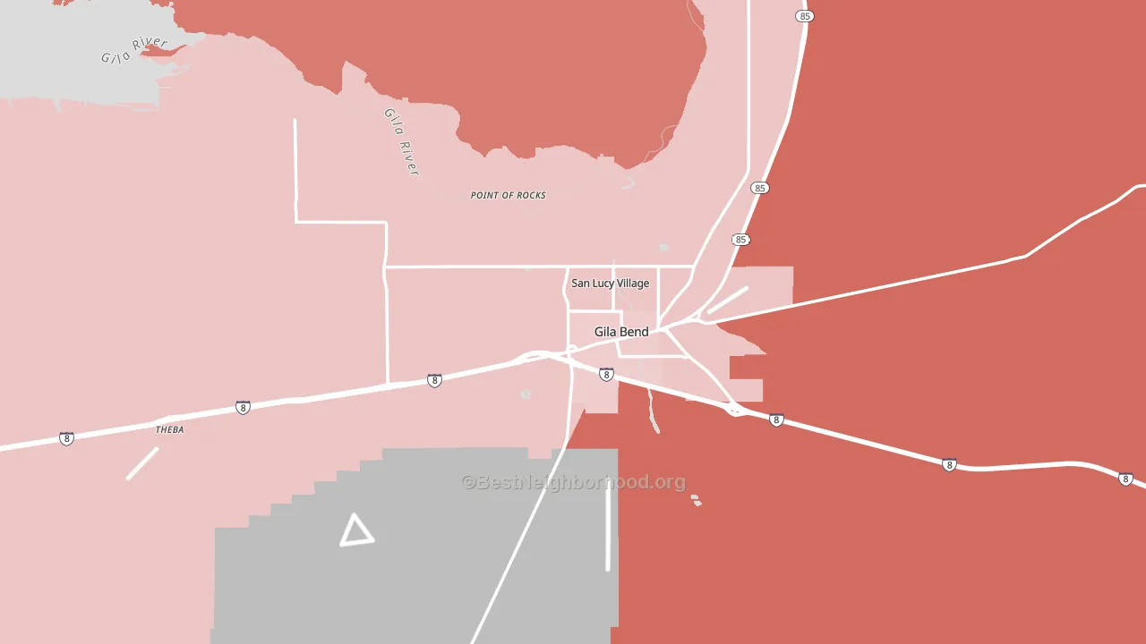 85337, AZ block-group political-lean map
