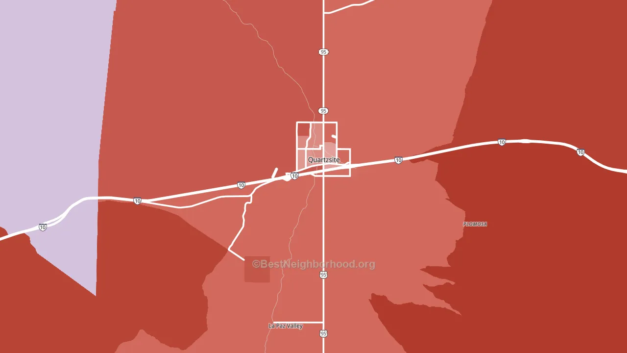 85346, AZ block-group political-lean map