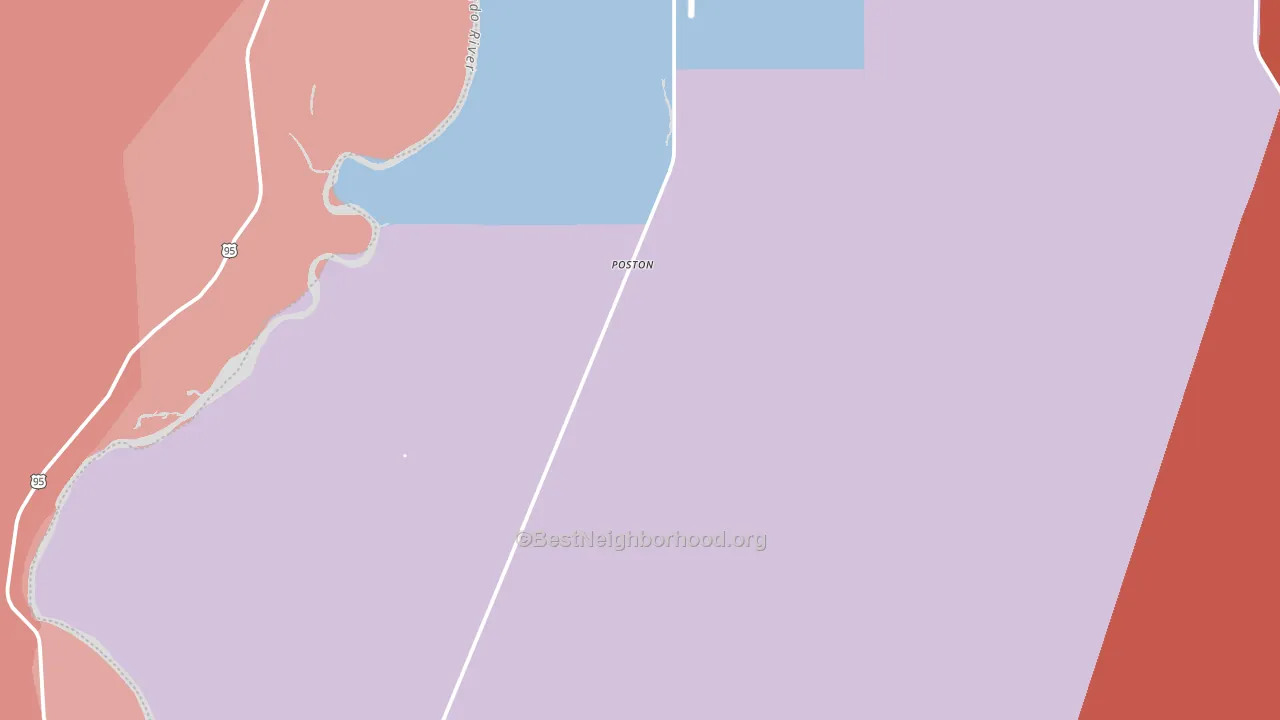 85371, AZ block-group political-lean map