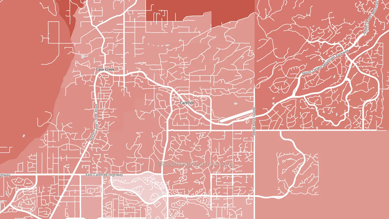 85377, AZ block-group political-lean map