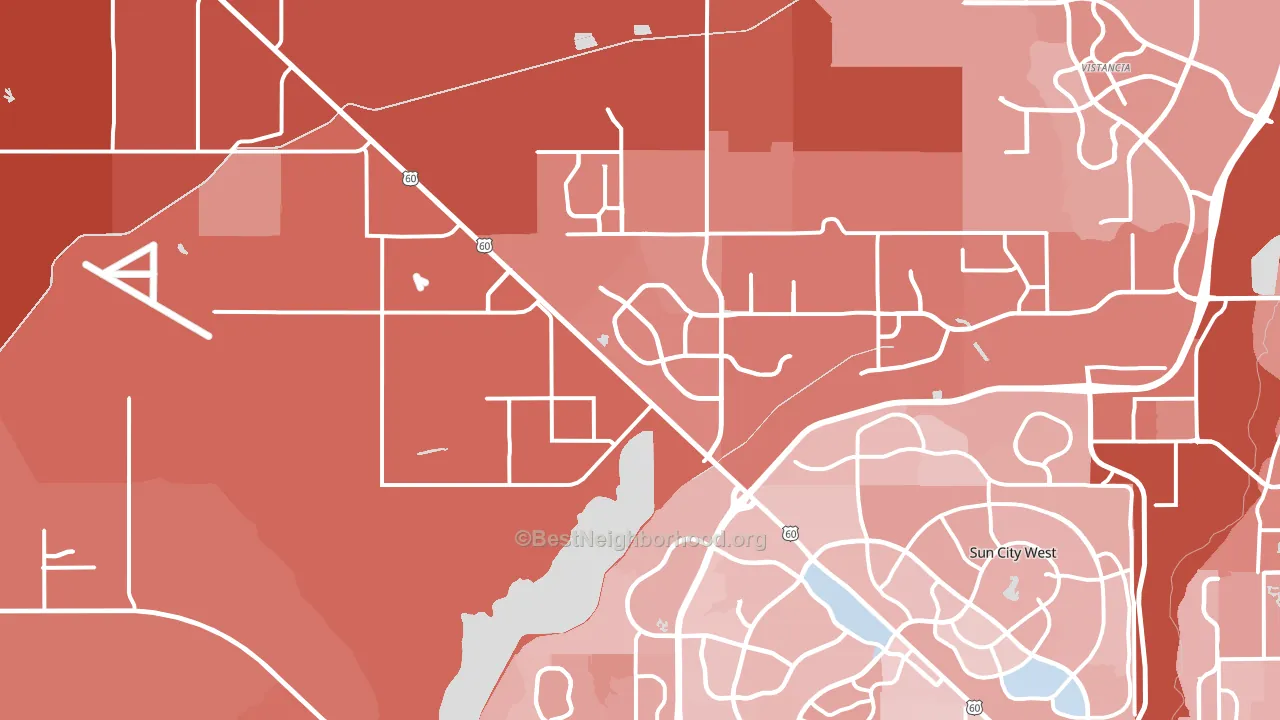 85387, AZ block-group political-lean map