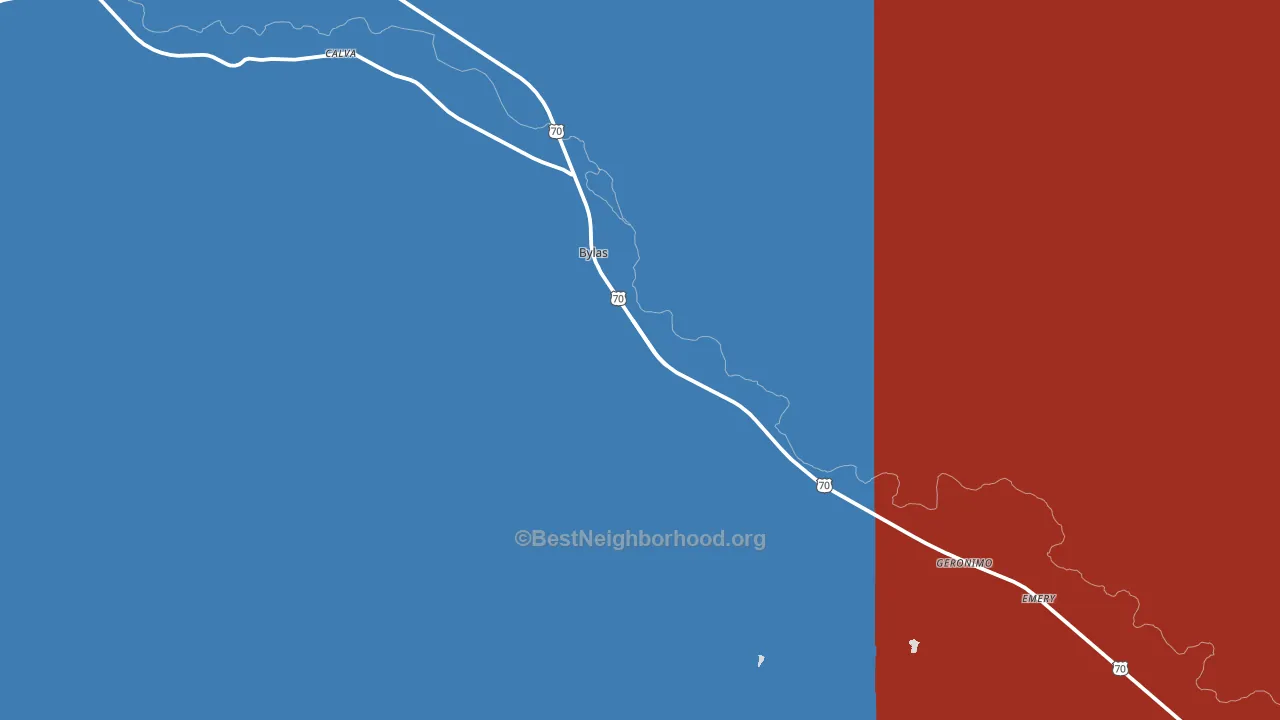 85530, AZ block-group political-lean map