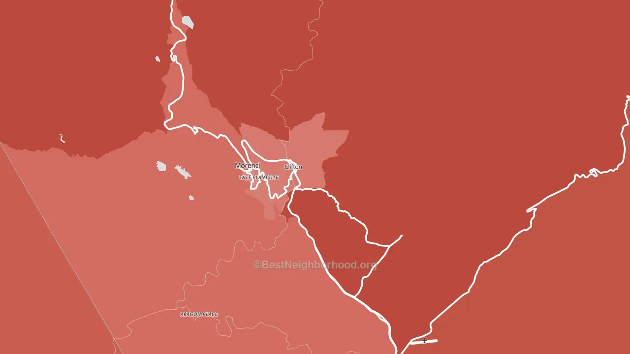 85533, AZ block-group political-lean map