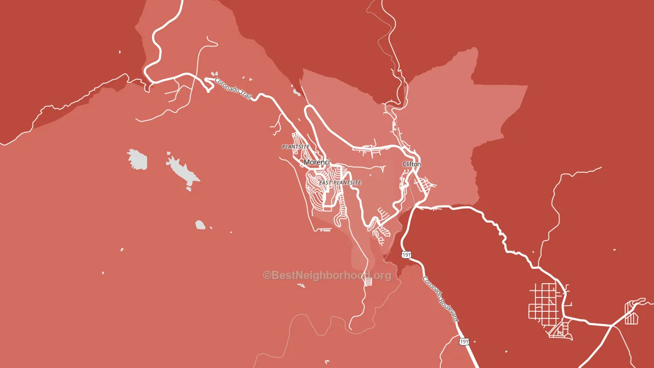 85540, AZ block-group political-lean map