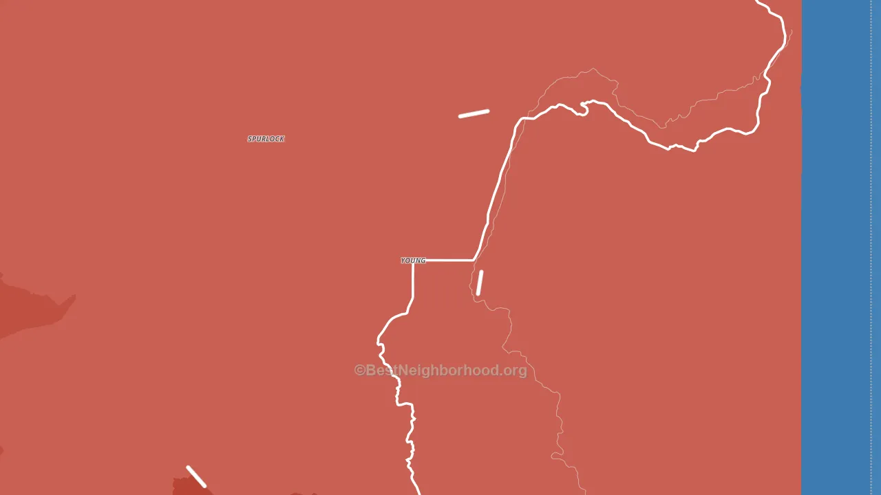 85554, AZ block-group political-lean map