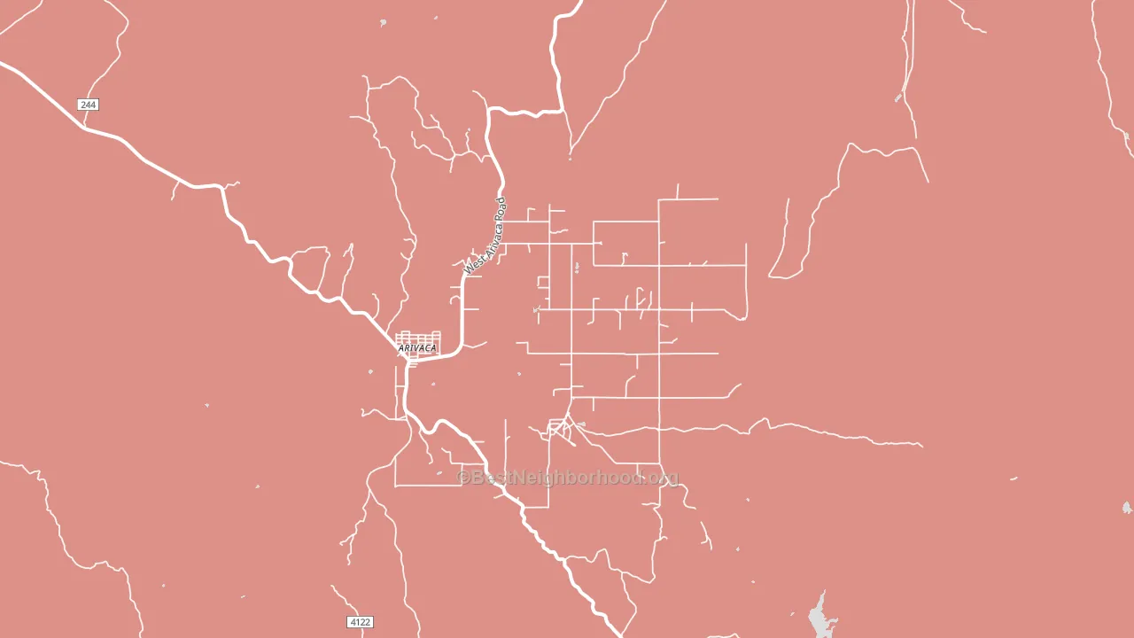 85601, AZ block-group political-lean map