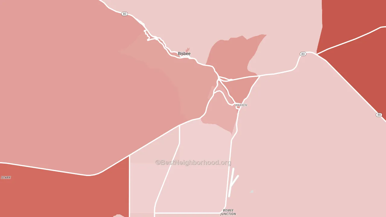85603, AZ block-group political-lean map