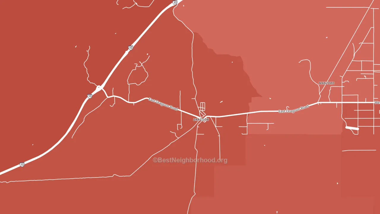 85609, AZ block-group political-lean map