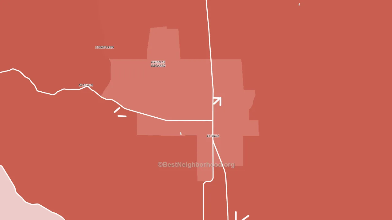 85610, AZ block-group political-lean map