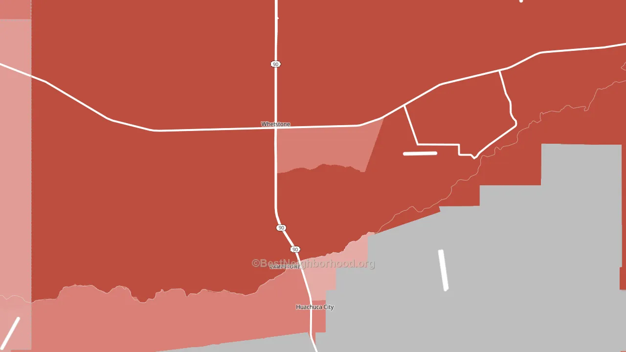 85616, AZ block-group political-lean map
