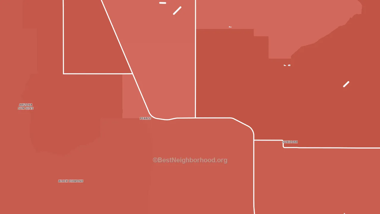 85625, AZ block-group political-lean map