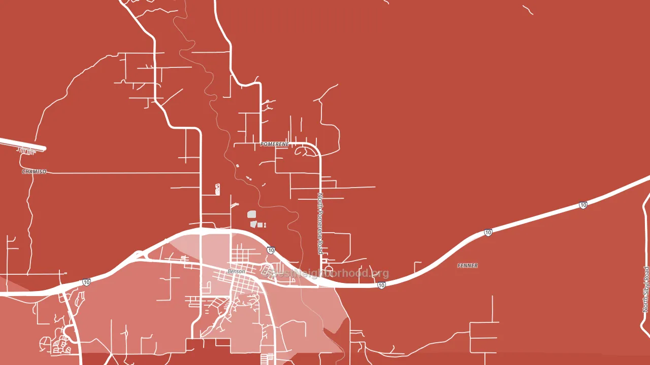85627, AZ block-group political-lean map