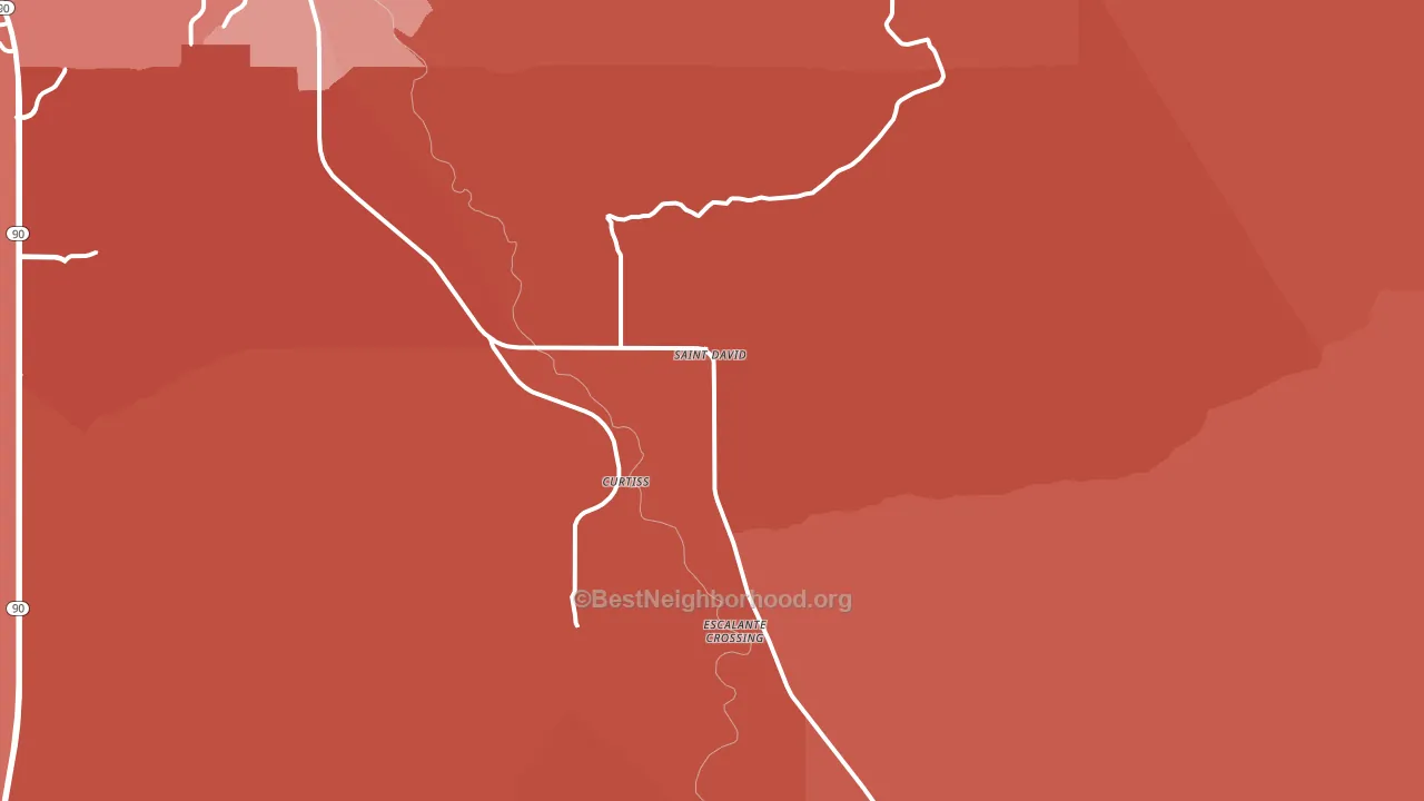 85630, AZ block-group political-lean map