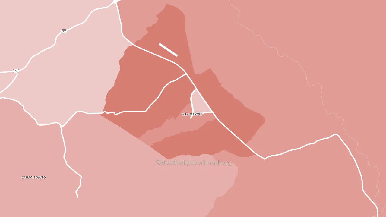 85631, AZ block-group political-lean map