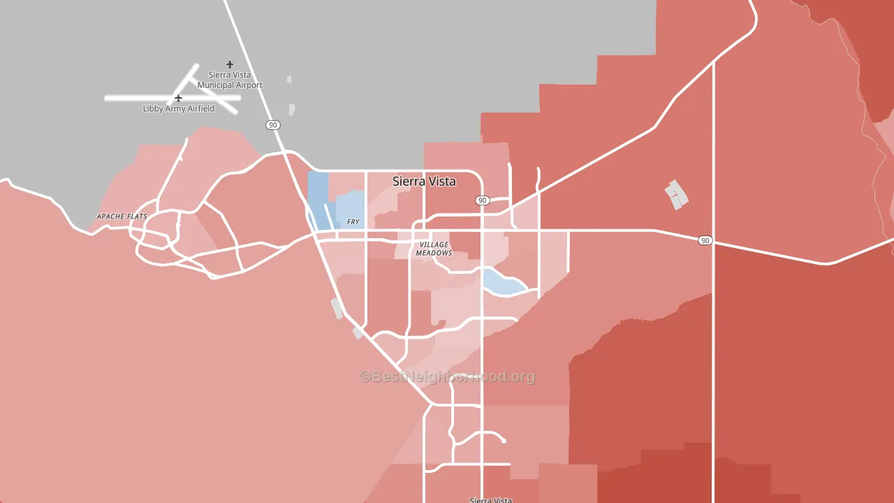 85635, AZ block-group political-lean map