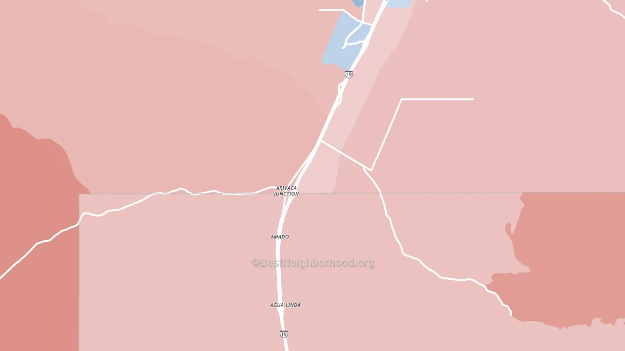 85645, AZ block-group political-lean map