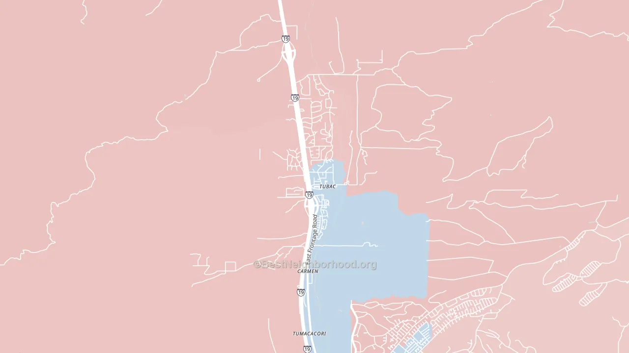 85646, AZ block-group political-lean map