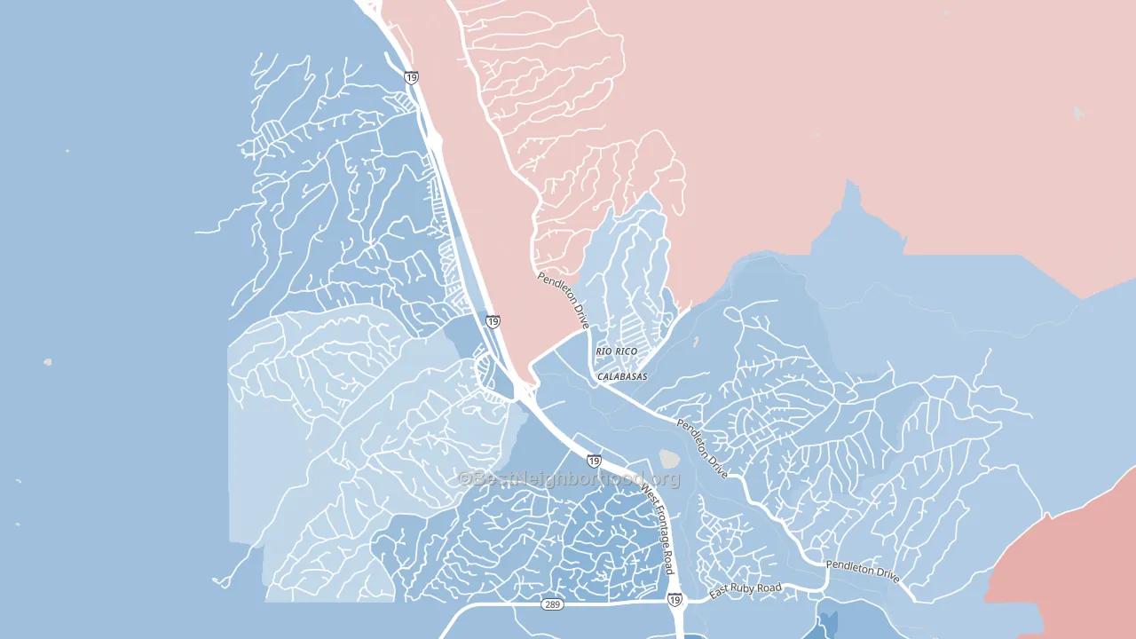 85648, AZ block-group political-lean map