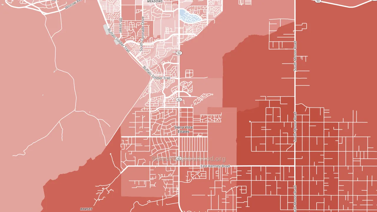 85650, AZ block-group political-lean map