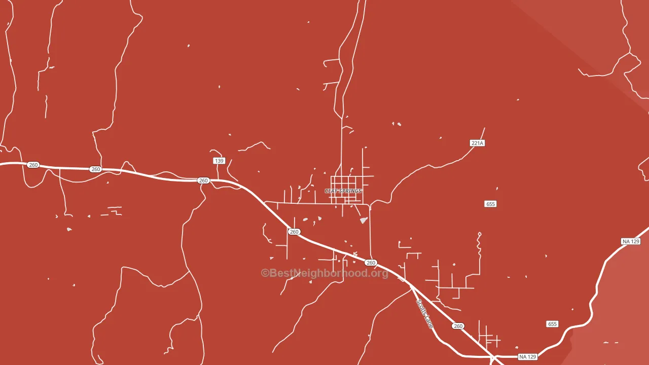 85923, AZ block-group political-lean map