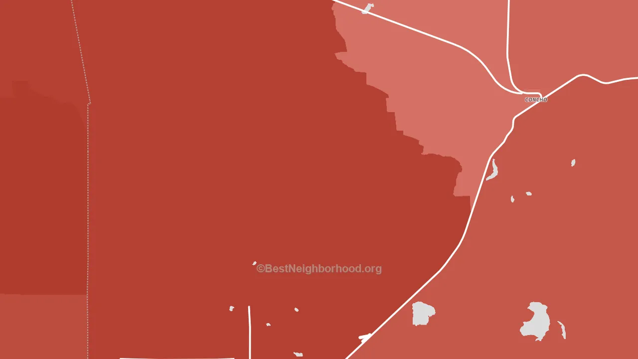 85924, AZ block-group political-lean map
