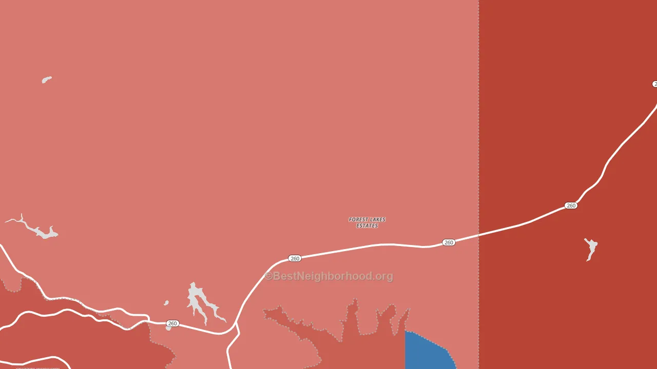 85931, AZ block-group political-lean map