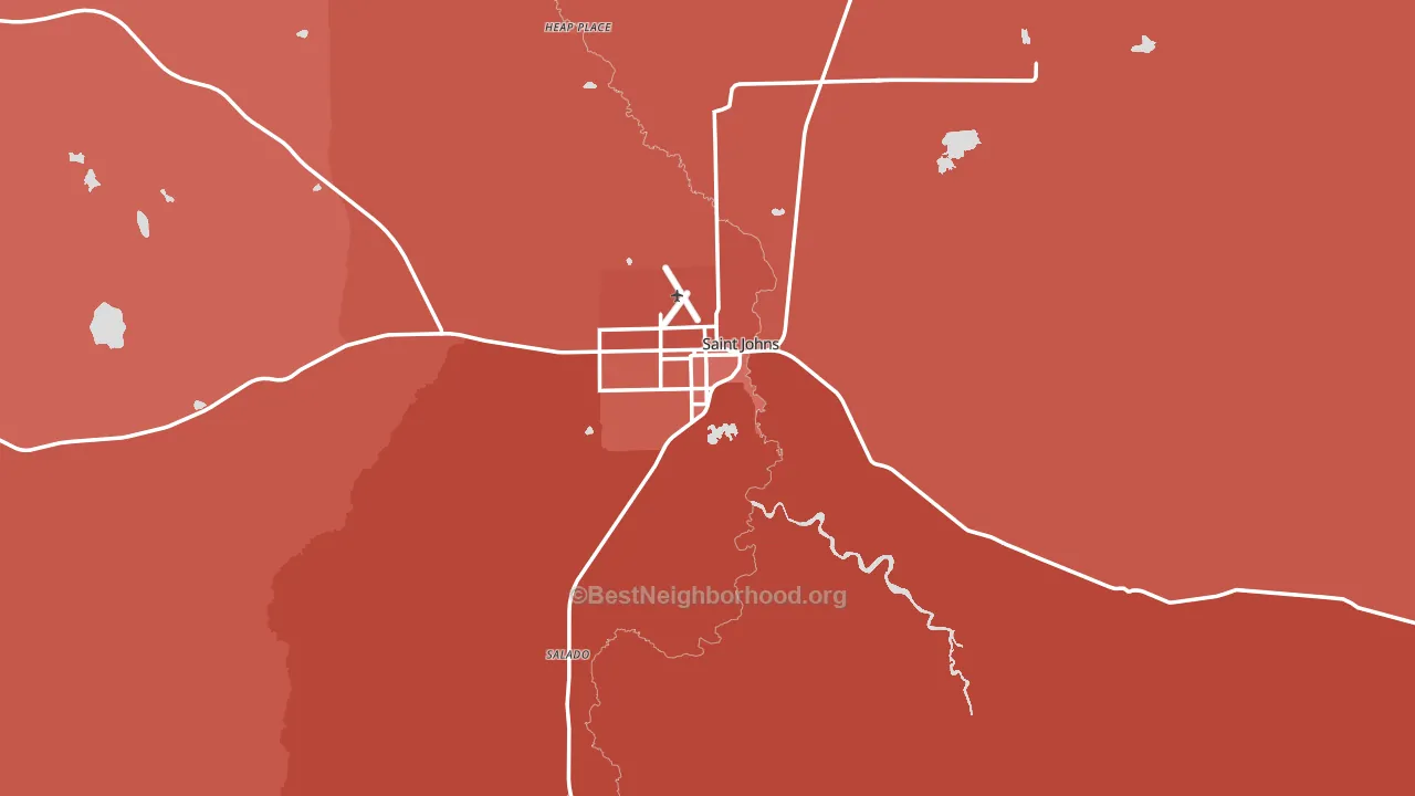 85936, AZ block-group political-lean map