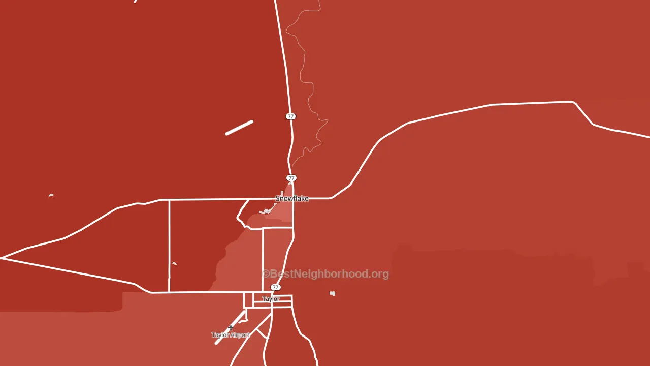85937, AZ block-group political-lean map