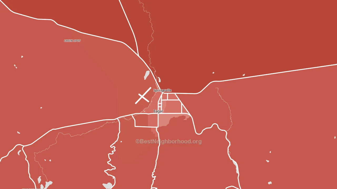 85938, AZ block-group political-lean map