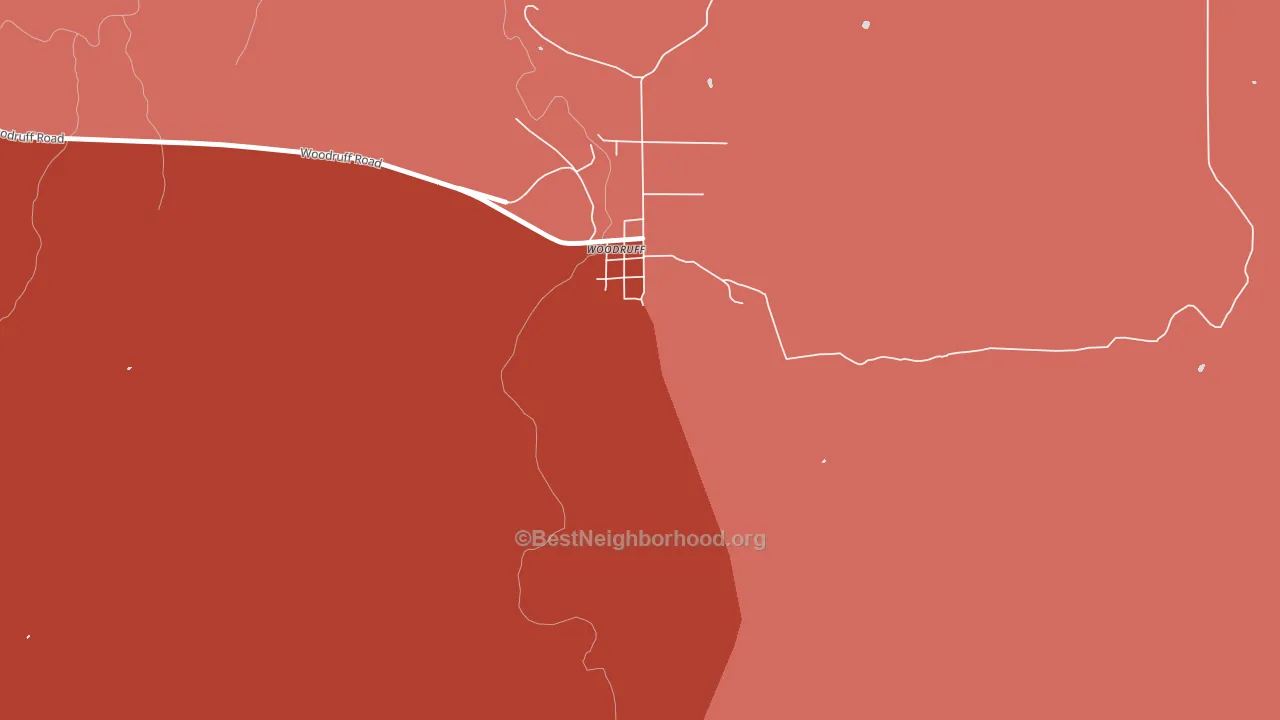 85942, AZ block-group political-lean map