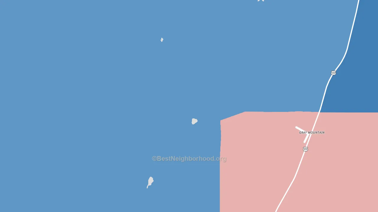86016, AZ block-group political-lean map