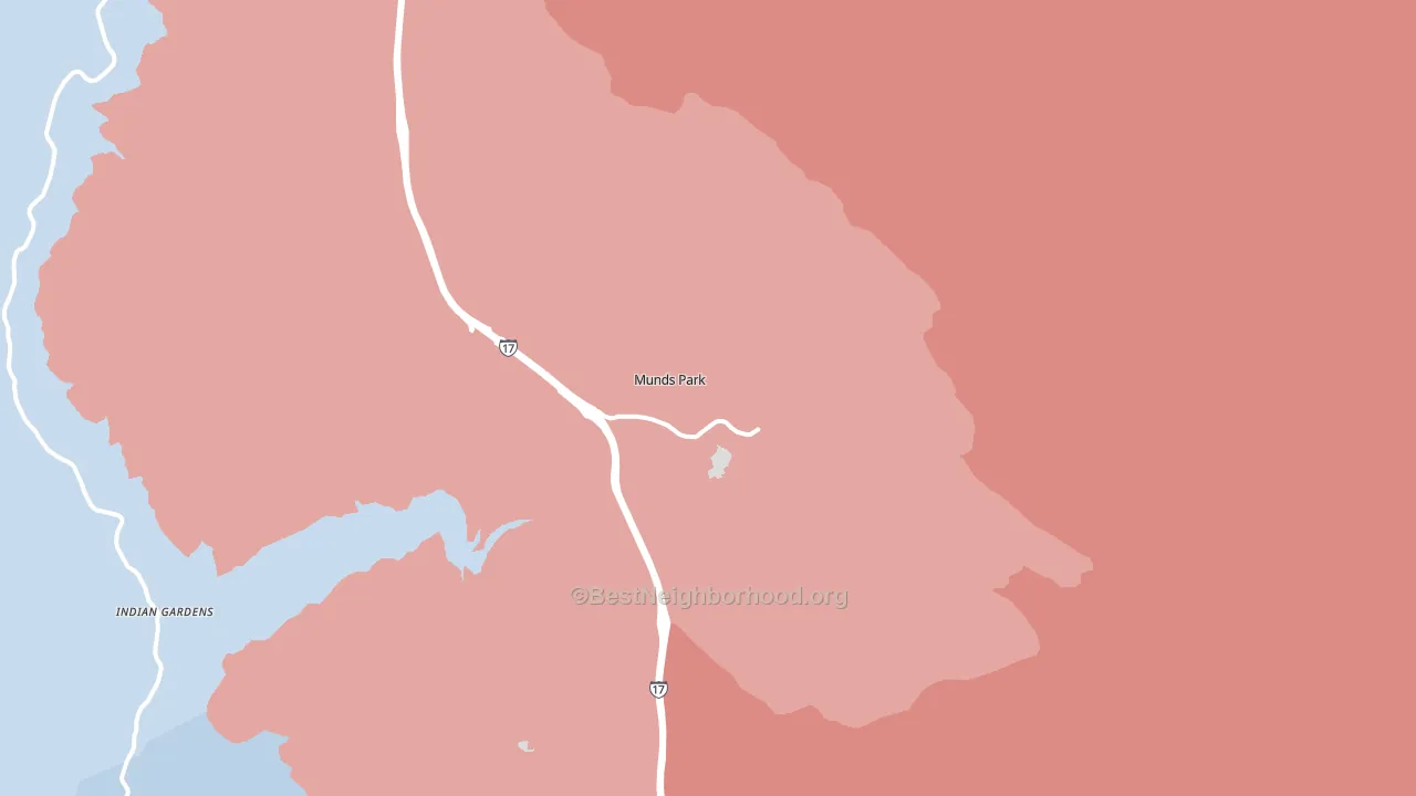 86017, AZ block-group political-lean map