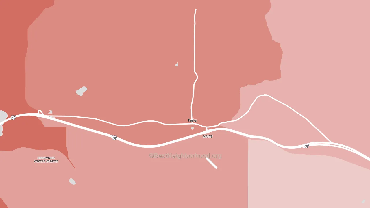 86018, AZ block-group political-lean map