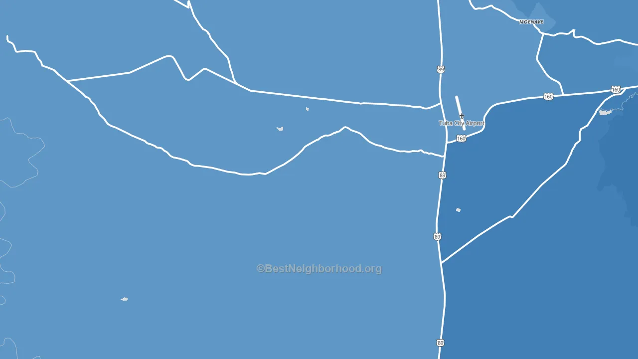 86020, AZ block-group political-lean map