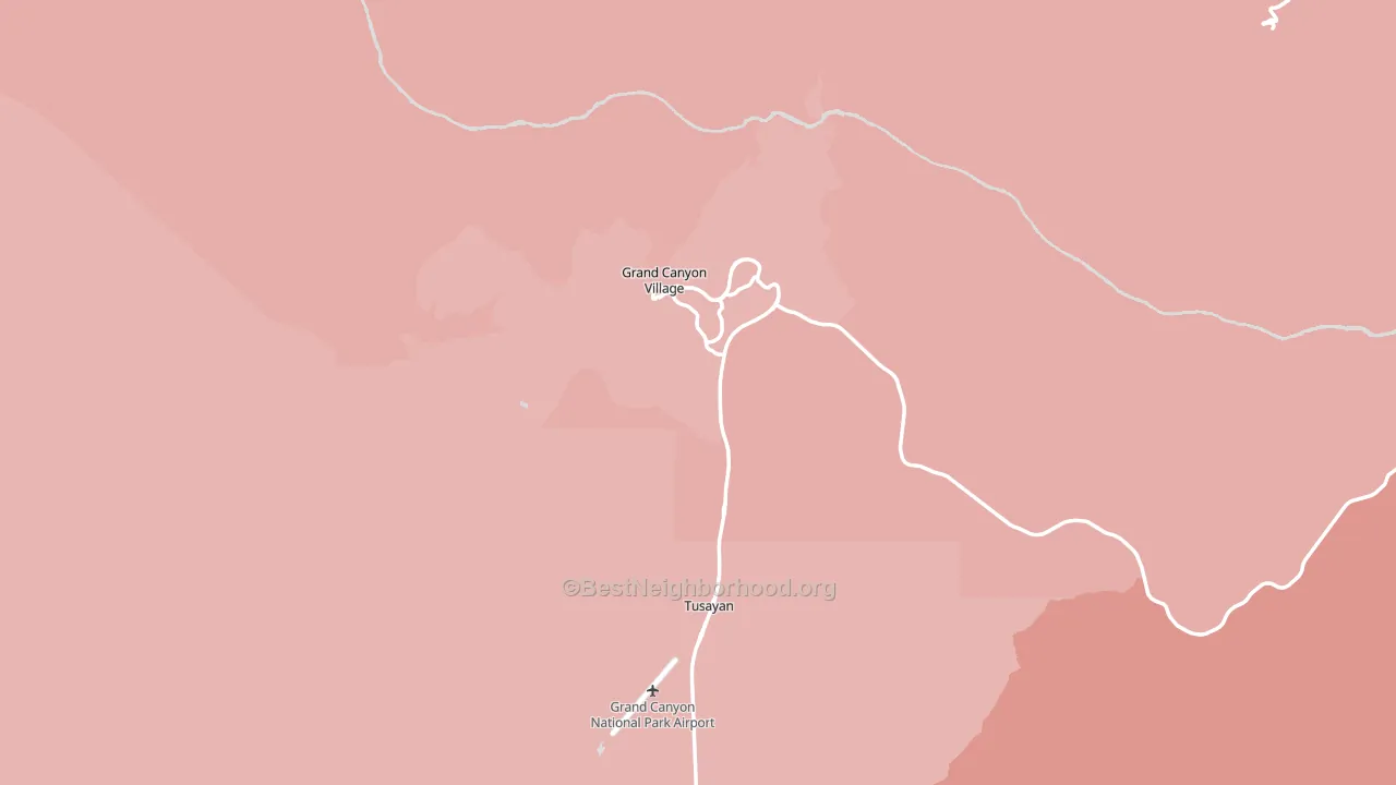 86023, AZ block-group political-lean map