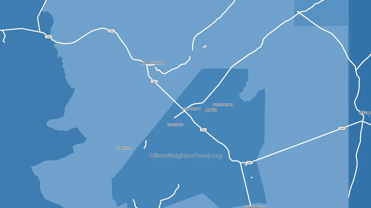 86034, AZ block-group political-lean map