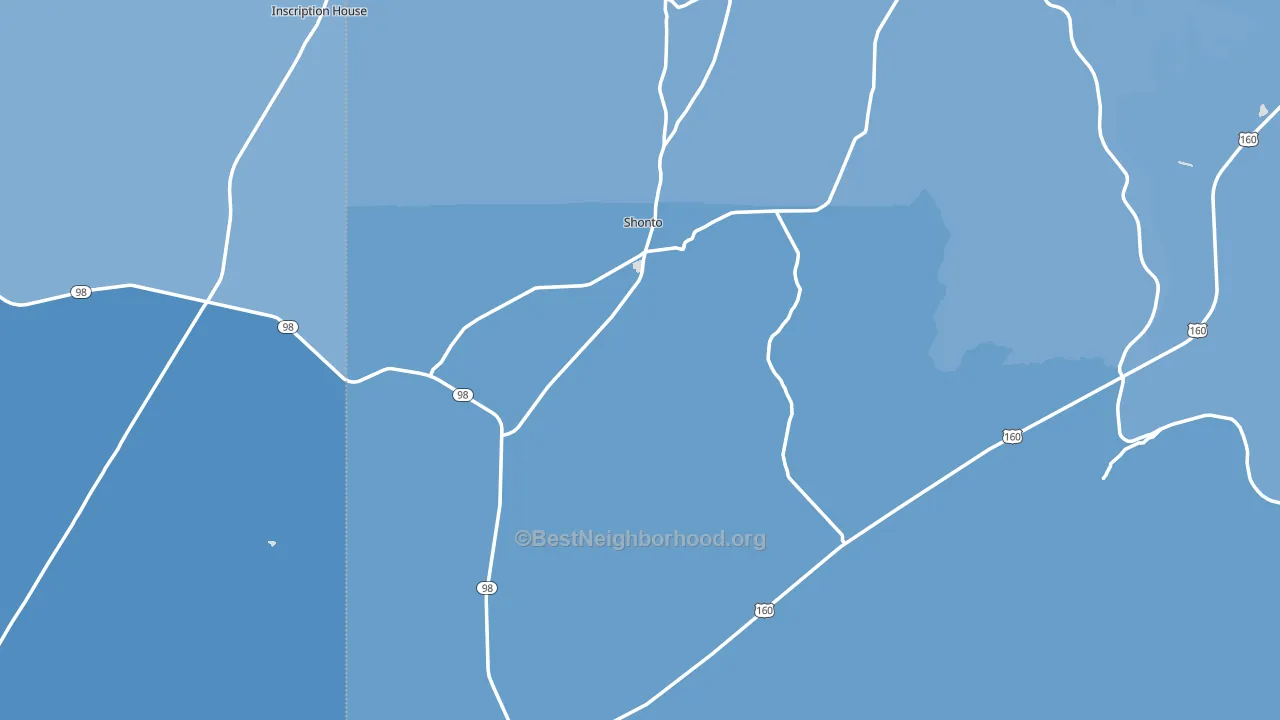 86054, AZ block-group political-lean map