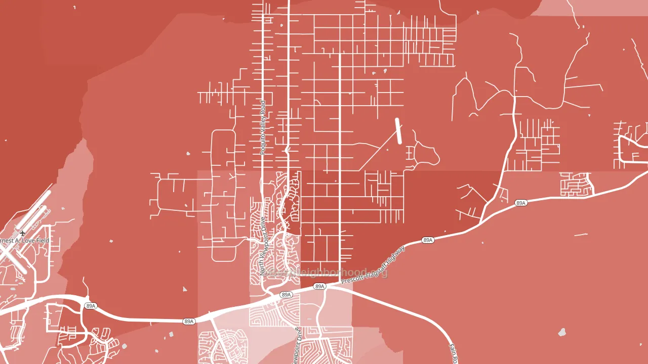 86315, AZ block-group political-lean map