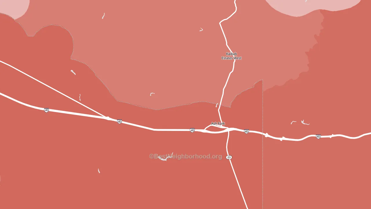 86320, AZ block-group political-lean map