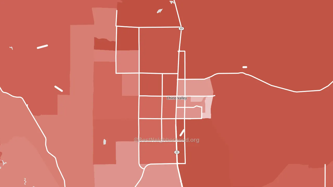 86323, AZ block-group political-lean map