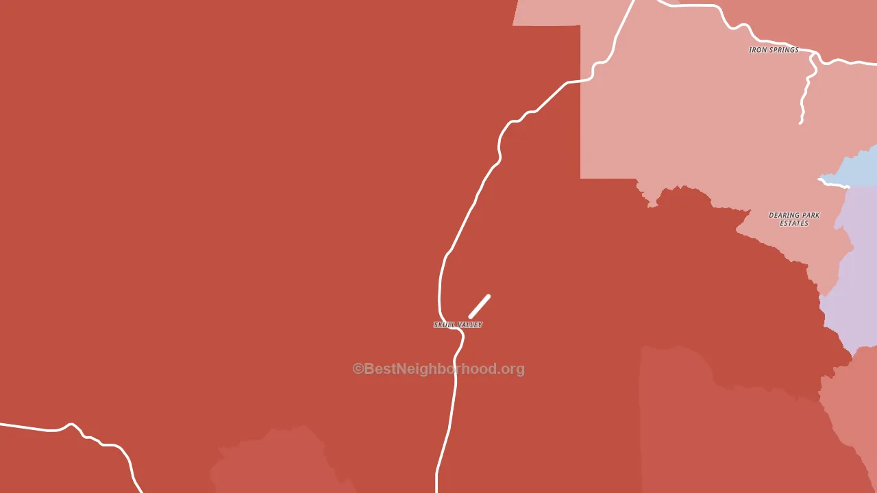 86338, AZ block-group political-lean map