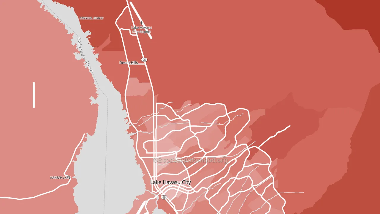 86404, AZ block-group political-lean map