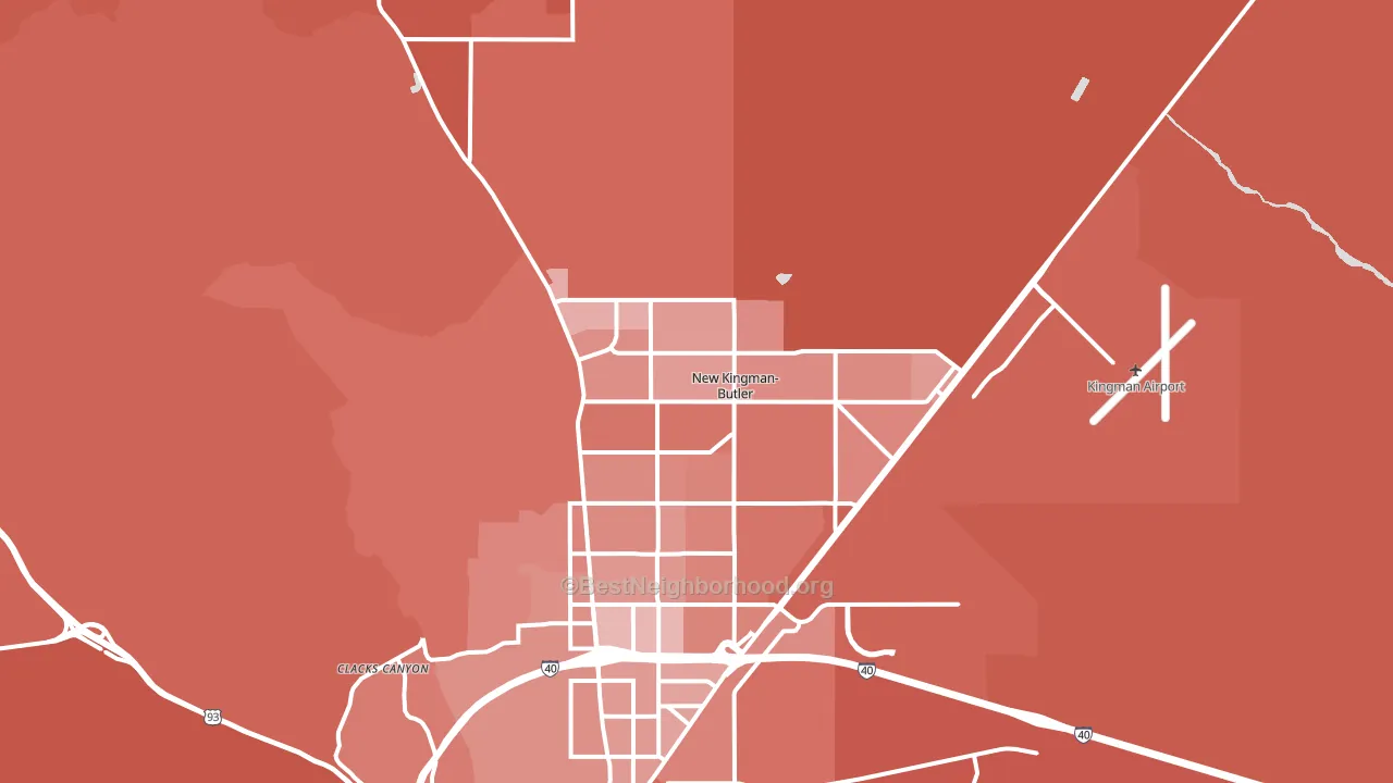 86409, AZ block-group political-lean map
