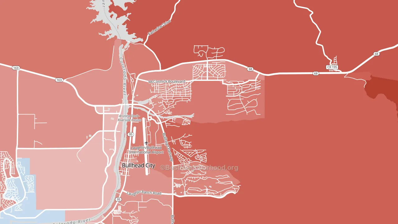 86429, AZ block-group political-lean map
