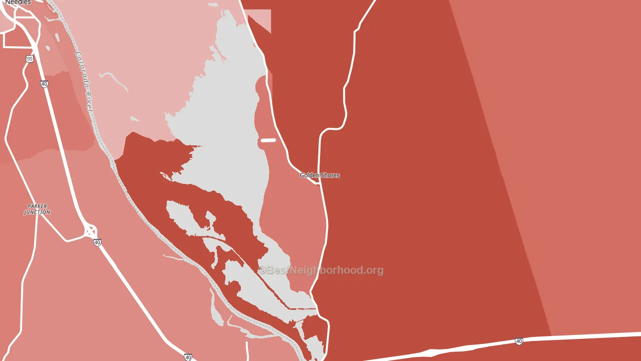 86436, AZ block-group political-lean map