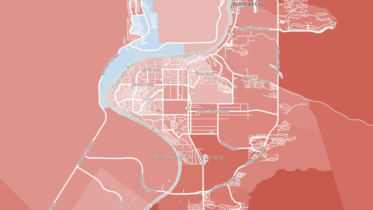 86442, AZ block-group political-lean map