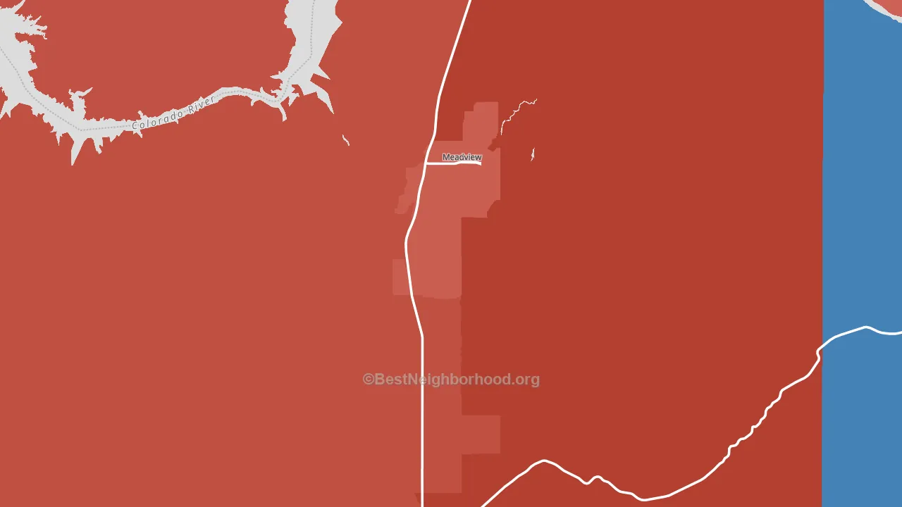 86444, AZ block-group political-lean map