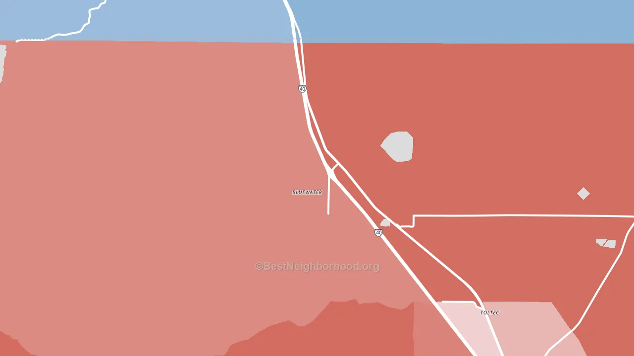 87005, NM block-group political-lean map